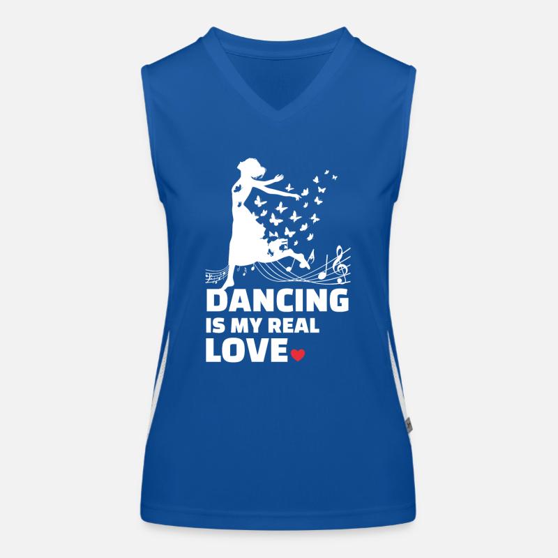 J’adore danser Débardeur respirant contrasté Femme