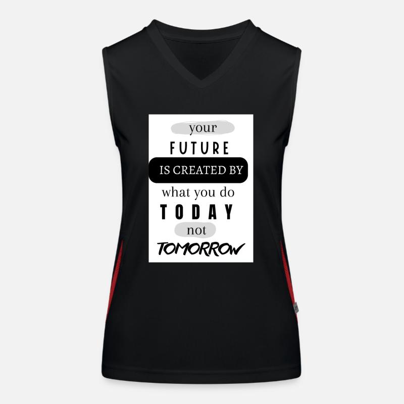 your future Funktionelles Kontrast-Tank Top für Frauen