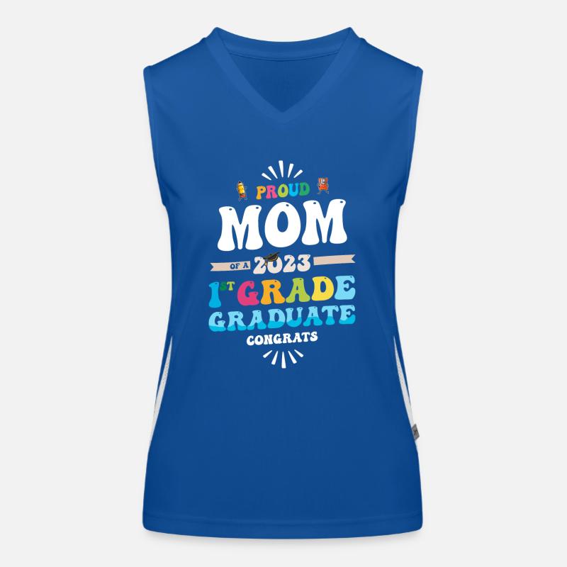 Stolze Mutter einer 1. Klasse des Abschlusses 2023 Funktionelles Kontrast-Tank Top für Frauen