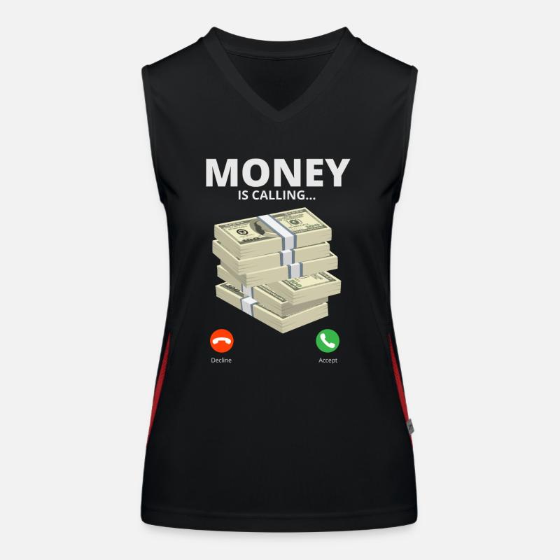 Geld ruft Funktionelles Kontrast-Tank Top für Frauen