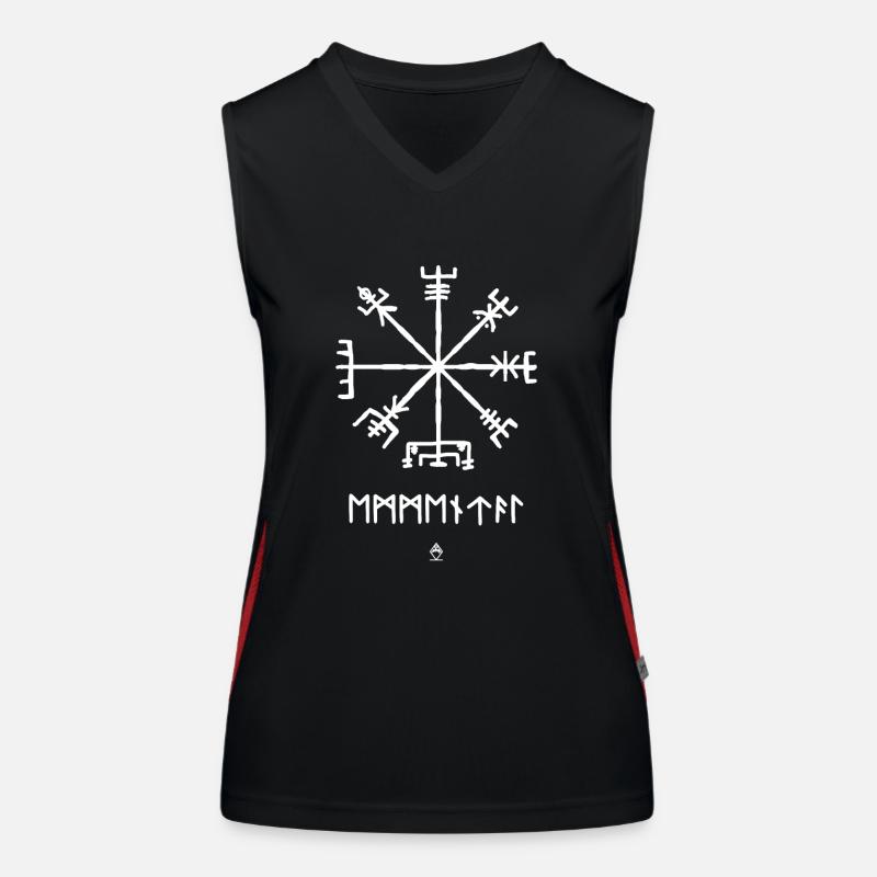 Vegvisir Emmental - White Women's Functional Contrast Tank Top