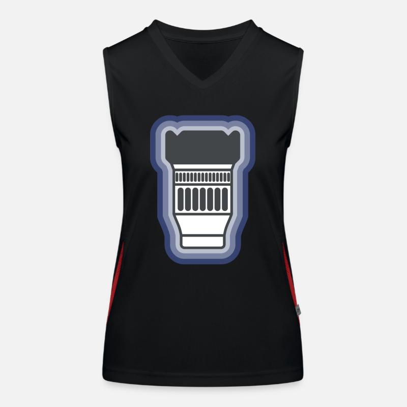 Objectif de caméra Débardeur respirant contrasté Femme