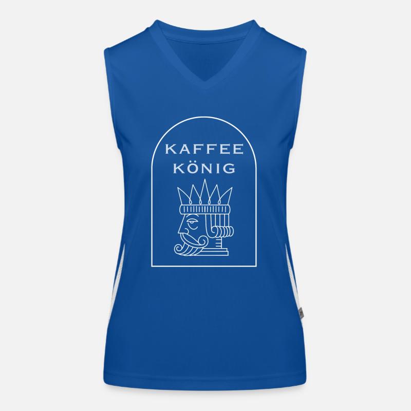 Kaffee König Funktionelles Kontrast-Tank Top für Frauen