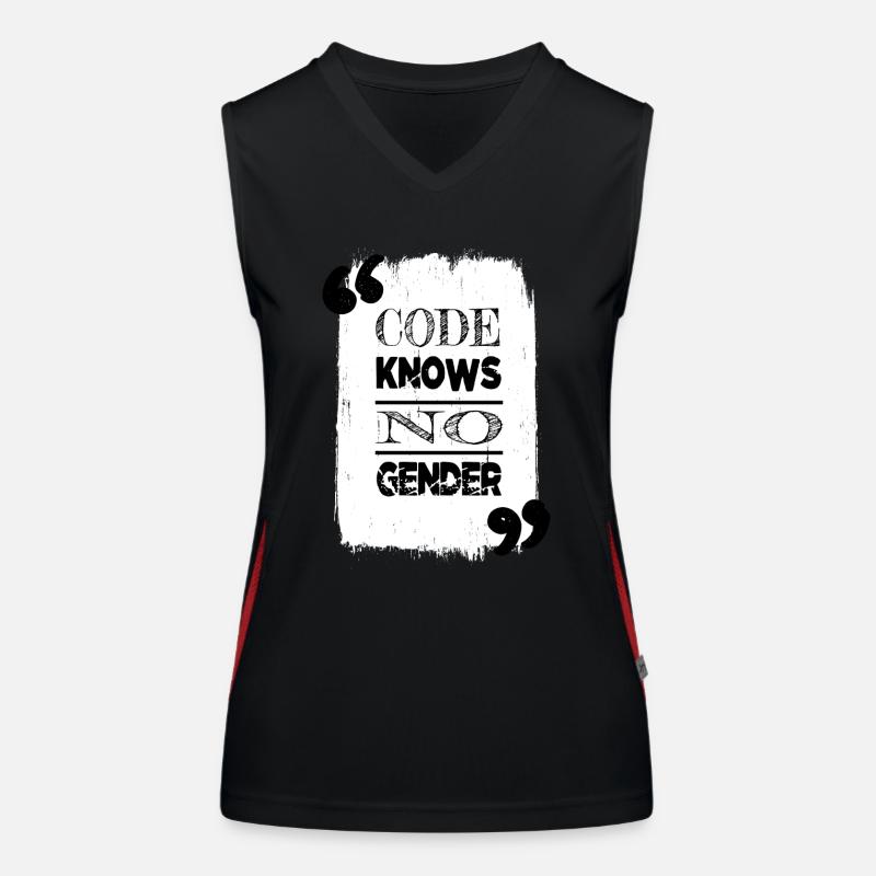 computer humour Funktionelles Kontrast-Tank Top für Frauen