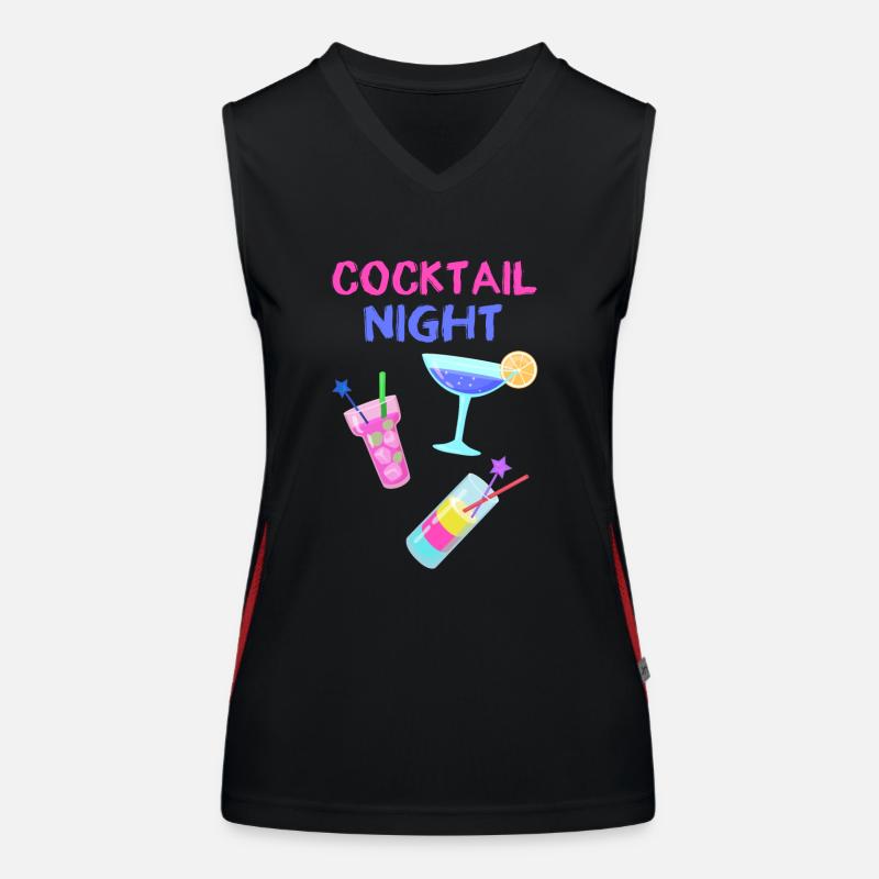 cocktail soir,cocktails,cocktail,cocktail,fête Débardeur respirant contrasté Femme