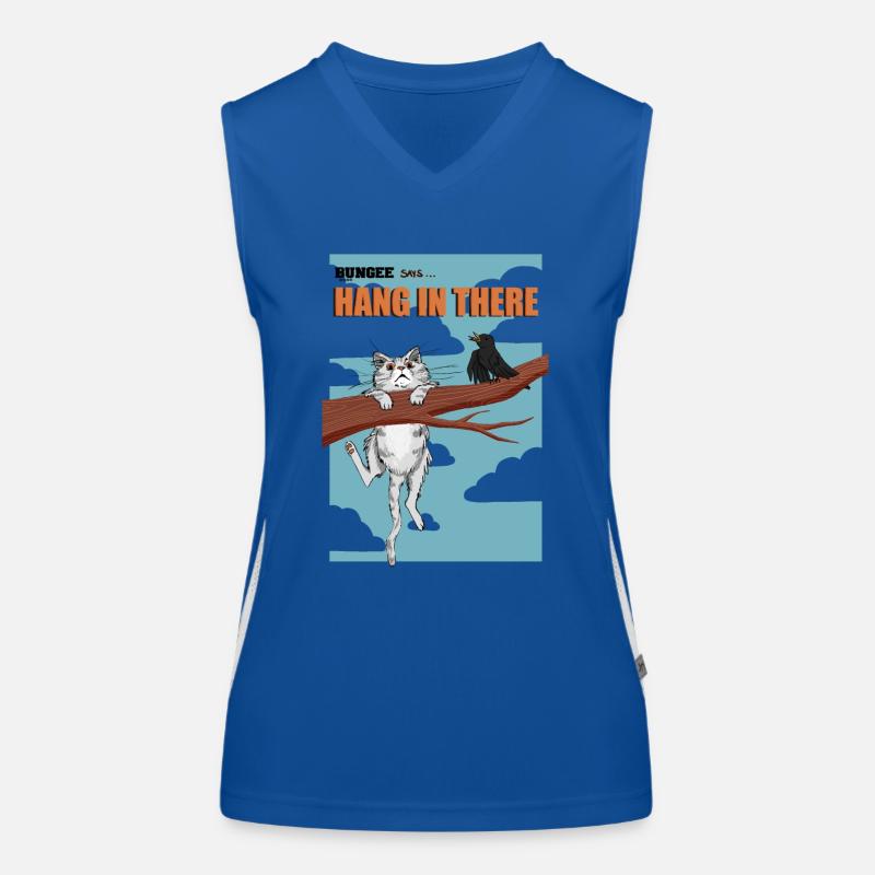 Hang in there 08 Funktionelles Kontrast-Tank Top für Frauen