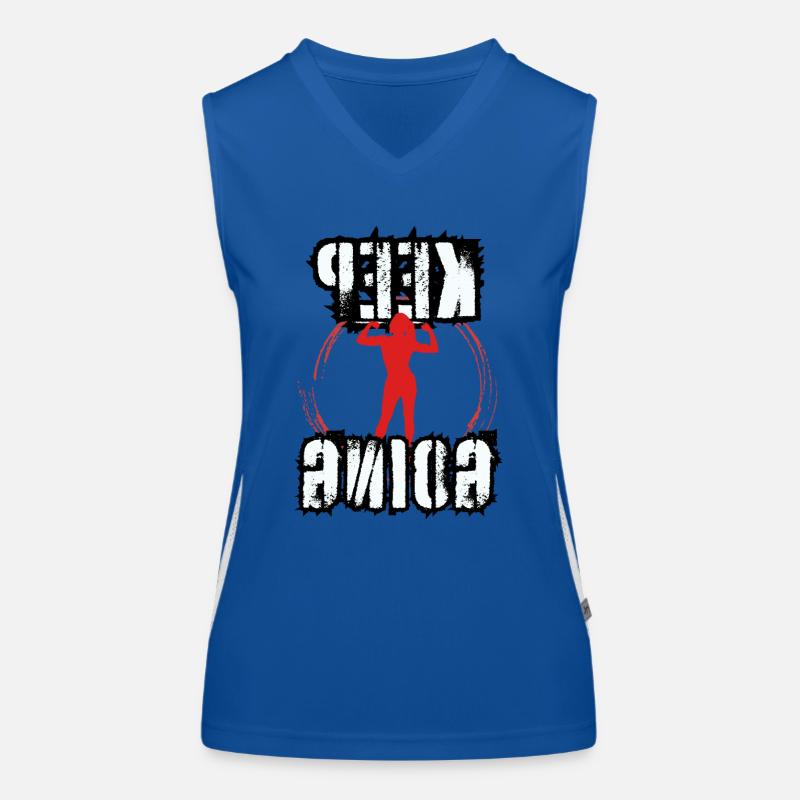 Keep going (weiblich) Funktionelles Kontrast-Tank Top für Frauen