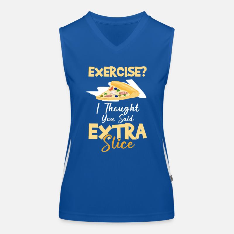 Pizza Italian Cheese Women's Functional Contrast Tank Top