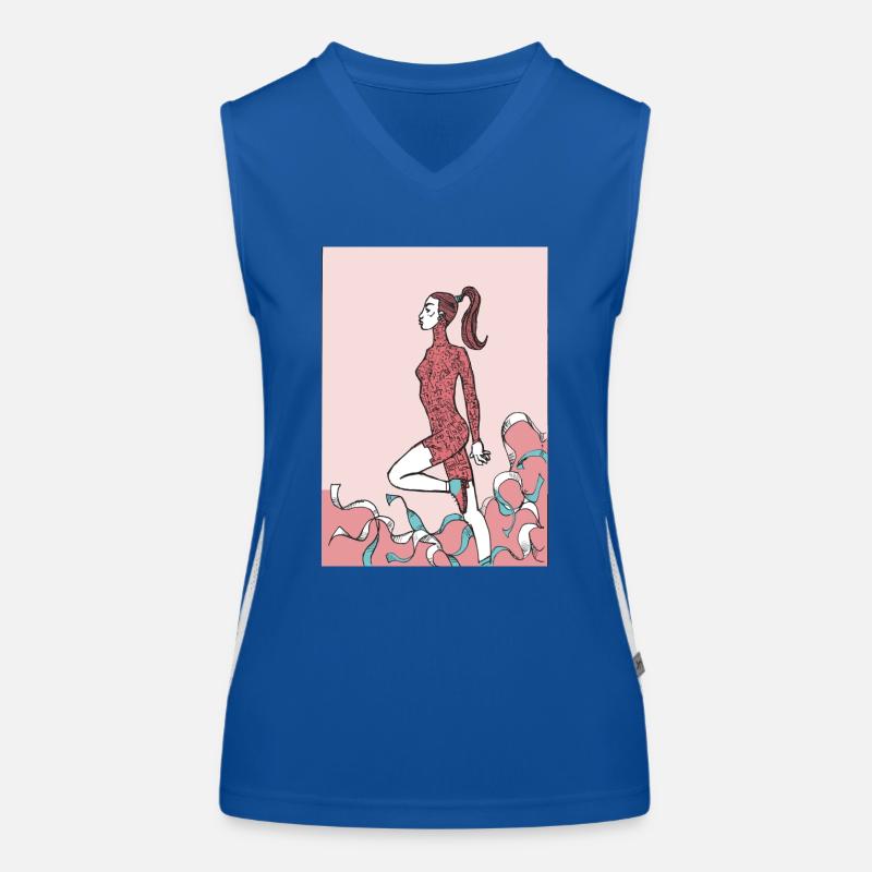 jazz Funktionelles Kontrast-Tank Top für Frauen