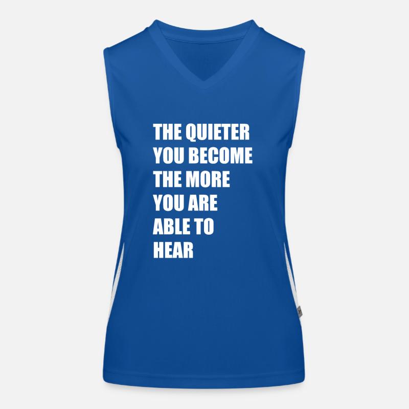 Motivational Quotes Women's Functional Contrast Tank Top