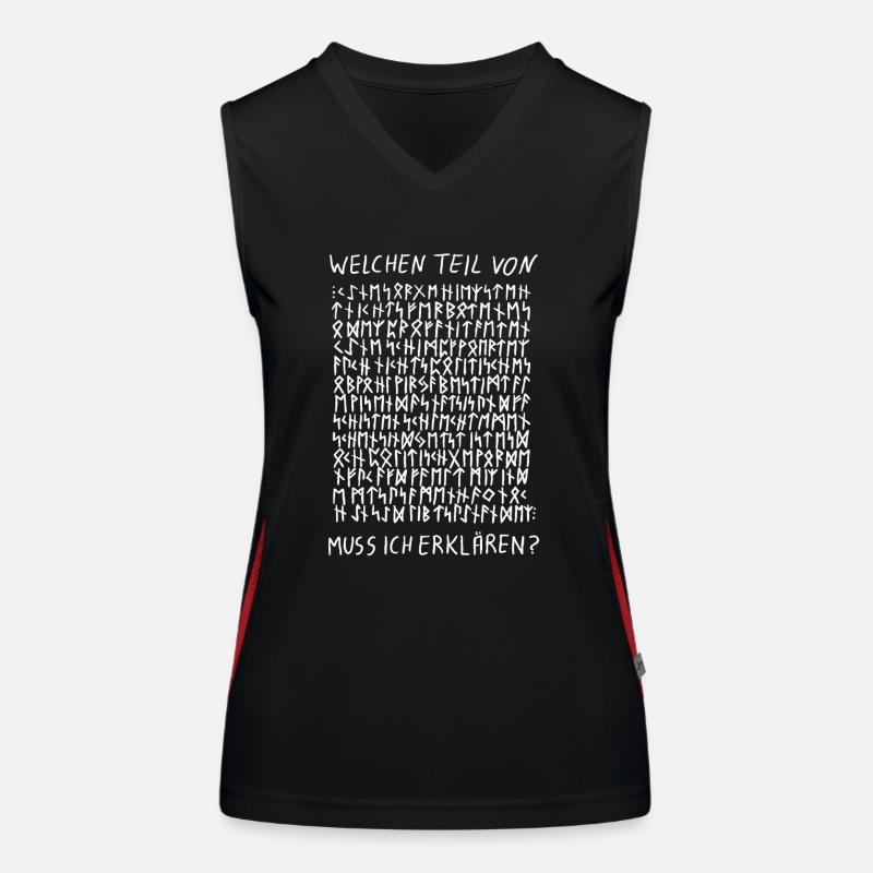 Runen Funktionelles Kontrast-Tank Top für Frauen