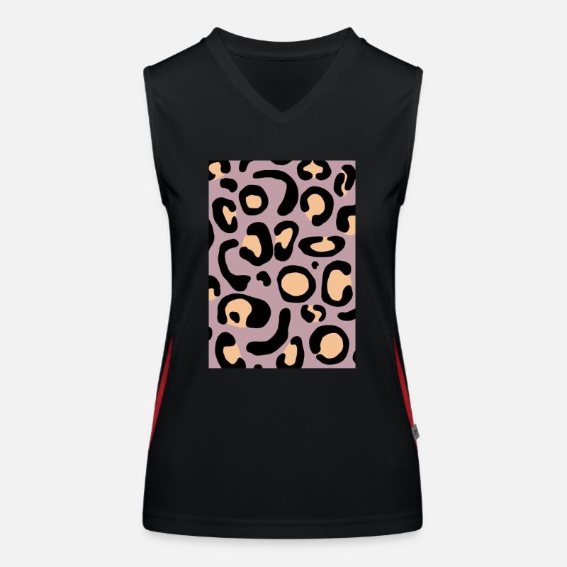 Leopard I Funktionelles Kontrast-Tank Top für Frauen
