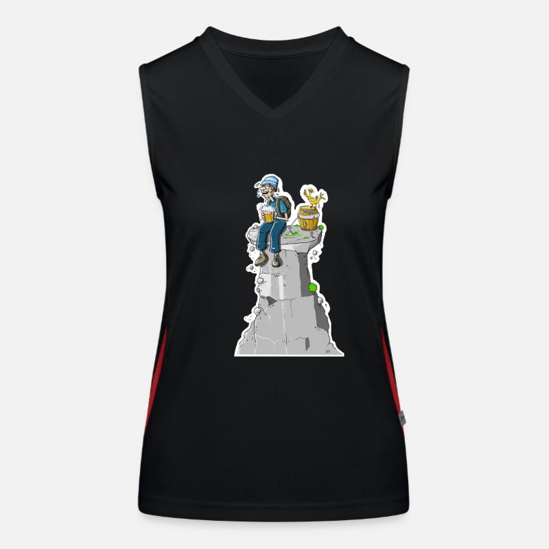 Gipfel Bier Funktionelles Kontrast-Tank Top für Frauen