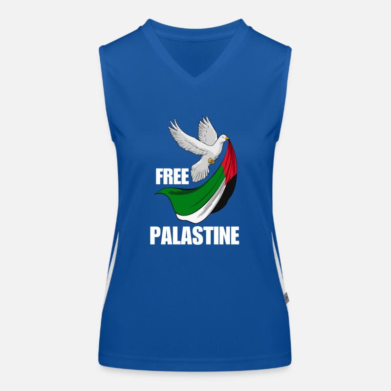 Free Palestine Design – Déclaration pour la paix Débardeur respirant contrasté Femme