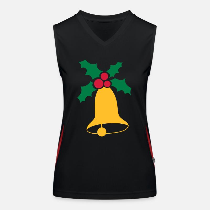 Christmas bells Women's Functional Contrast Tank Top