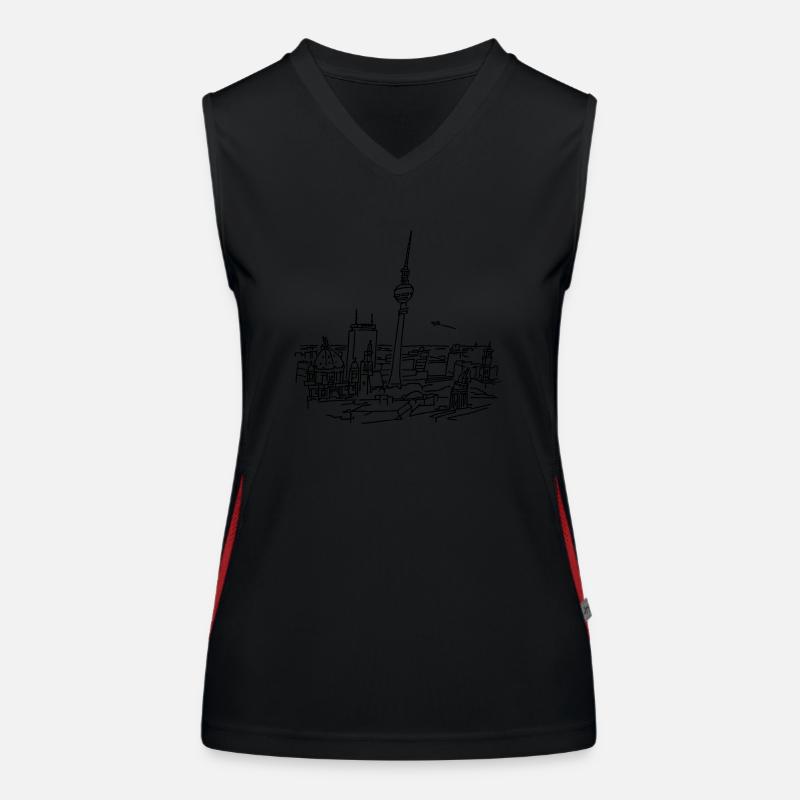 Le panorama de Berlin Débardeur respirant contrasté Femme