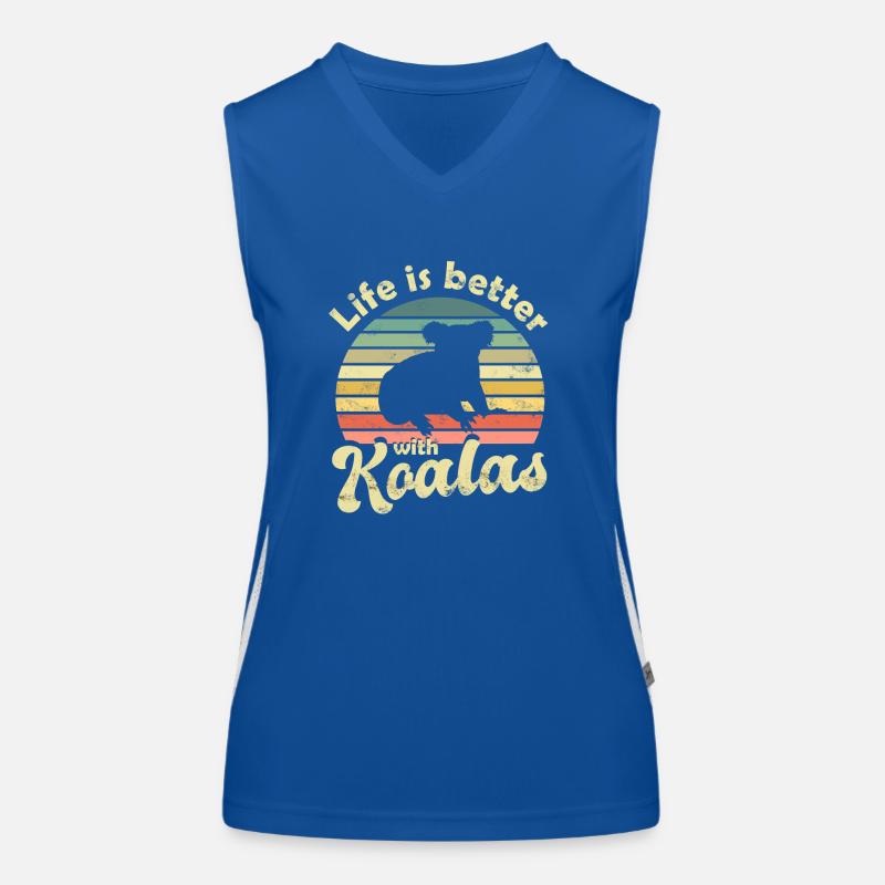 Koala Koalabär Funktionelles Kontrast-Tank Top für Frauen