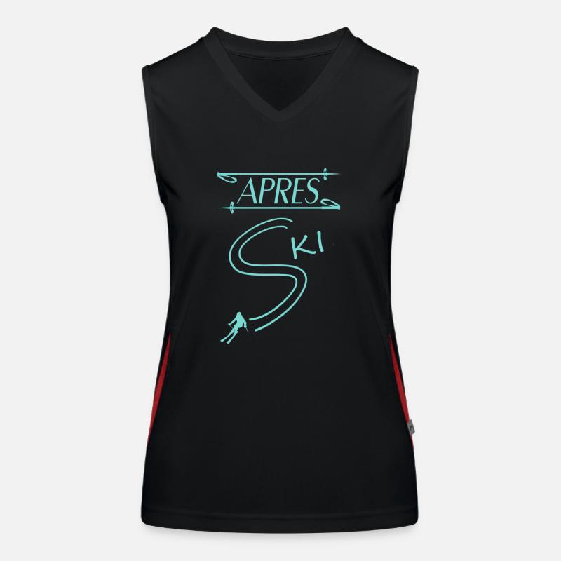 Skiing Apres Ski Funktionelles Kontrast-Tank Top für Frauen