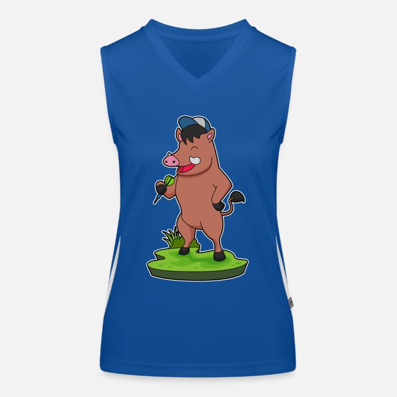 Eber Dart Dartpfeil Funktionelles Kontrast-Tank Top für Frauen