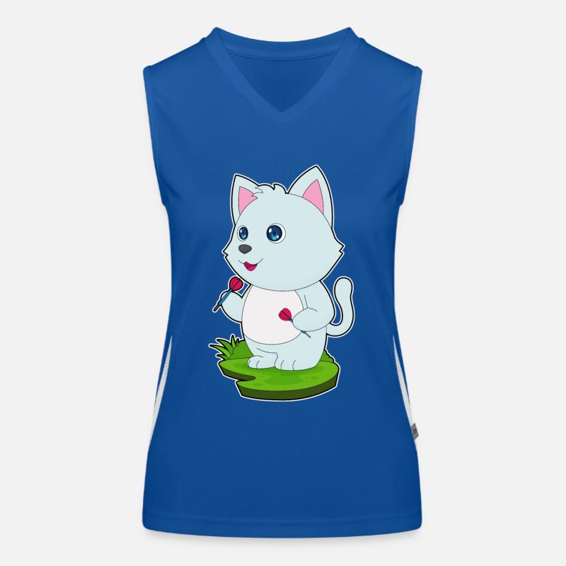 Fléchette de chat Débardeur respirant contrasté Femme