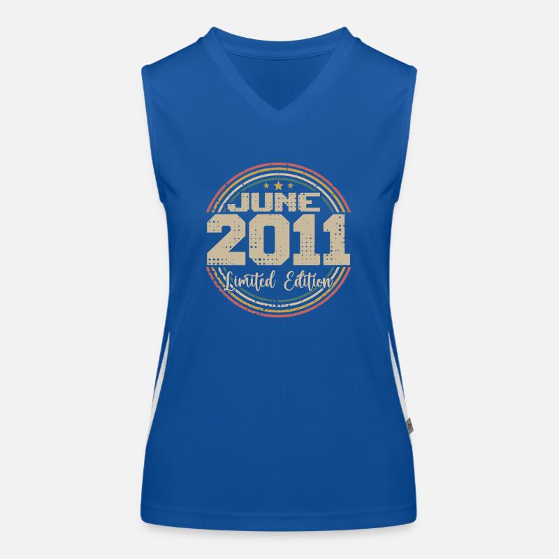geboren im Juni 2011 Geburtstag 12011 Juni 2011 Juni Funktionelles Kontrast-Tank Top für Frauen