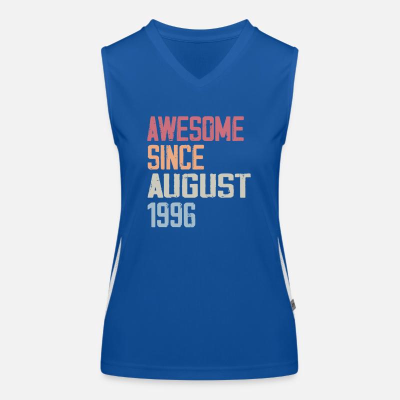 1996 August - Geburtstagsgeschenk August 1996 August Funktionelles Kontrast-Tank Top für Frauen