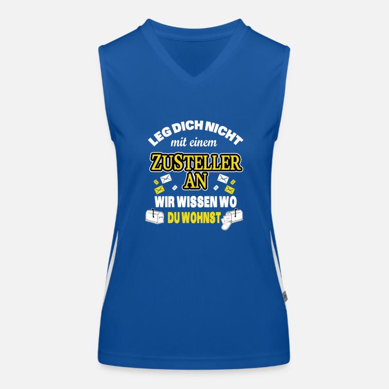 CARRIER, POSTMAN, POSTMAN - WE KNOWLEDGE WHERE YOU Women's Functional Contrast Tank Top