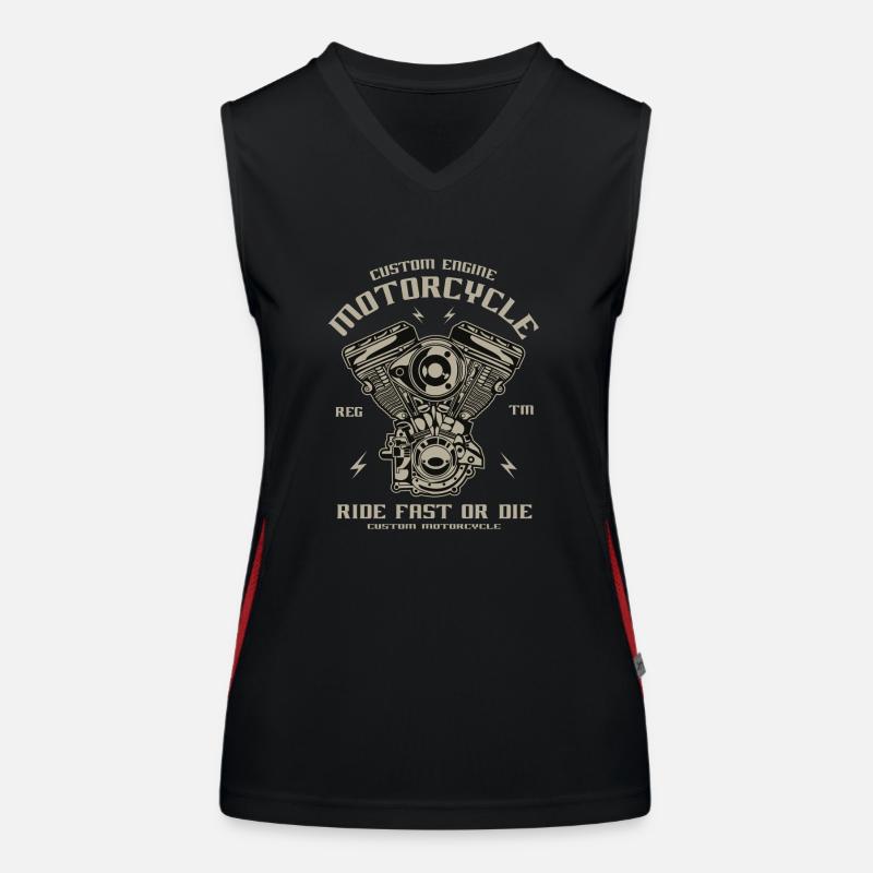 Motor Funktionelles Kontrast-Tank Top für Frauen