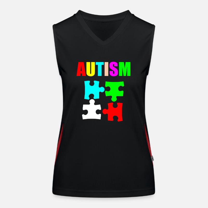Autism bright Women's Functional Contrast Tank Top