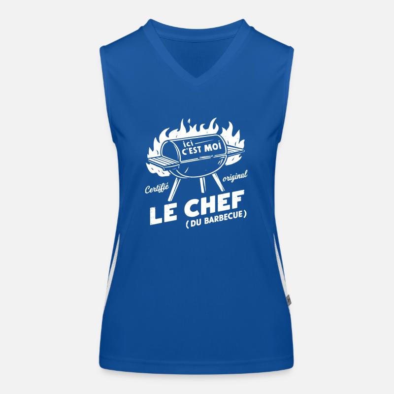 C'est moi le chef Débardeur respirant contrasté Femme