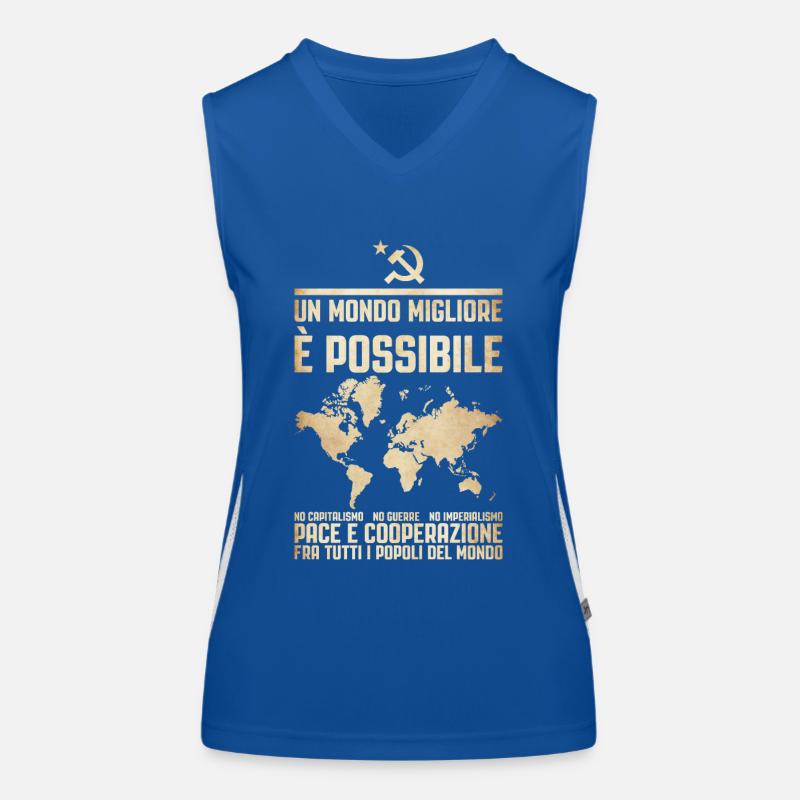 A Better World 2 Women's Functional Contrast Tank Top