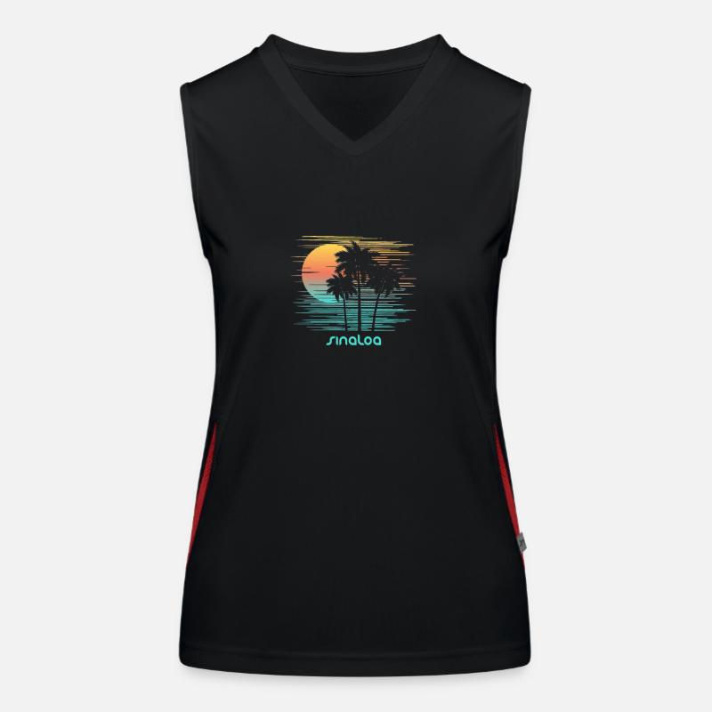 Sinaloa Mexiko Stilvoller Souvenirurlaub Funktionelles Kontrast-Tank Top für Frauen