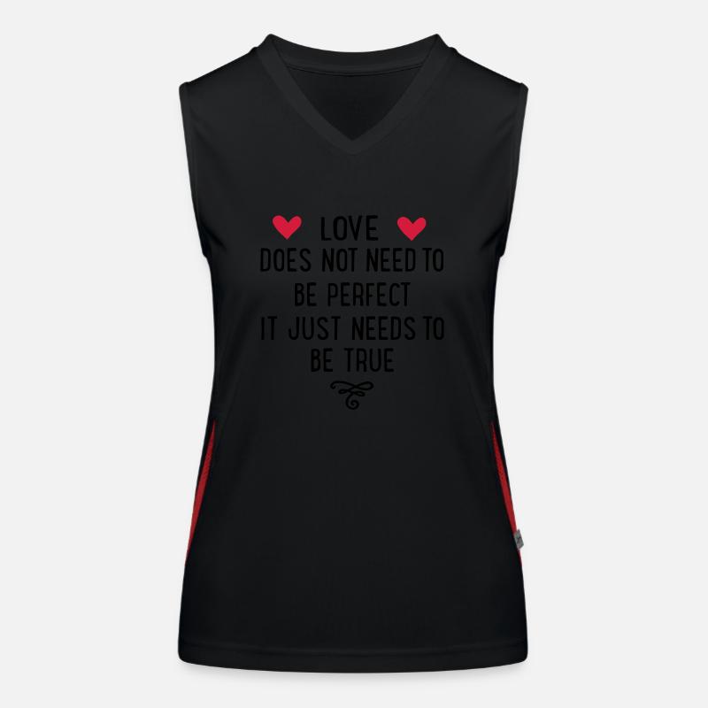 Liebe Funktionelles Kontrast-Tank Top für Frauen