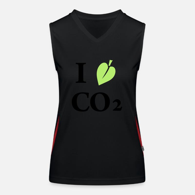 i love co2 Women's Functional Contrast Tank Top