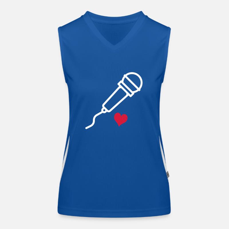 Singen Funktionelles Kontrast-Tank Top für Frauen