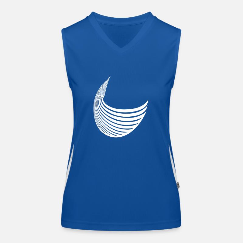 Geometric stripe wing Women's Functional Contrast Tank Top