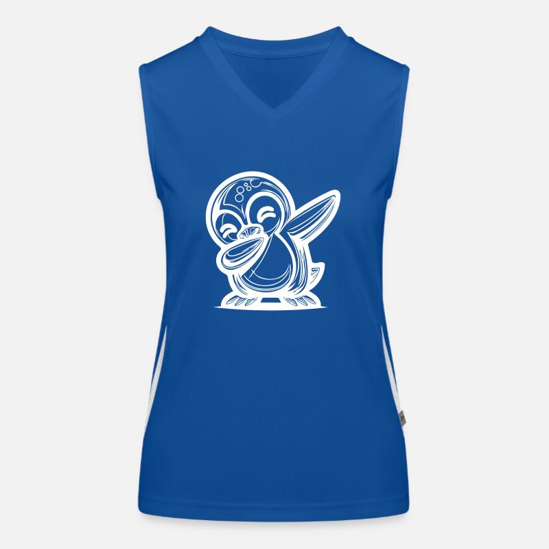 Süsser Pinguin Kleiner Dabbing Pinguin Funktionelles Kontrast-Tank Top für Frauen