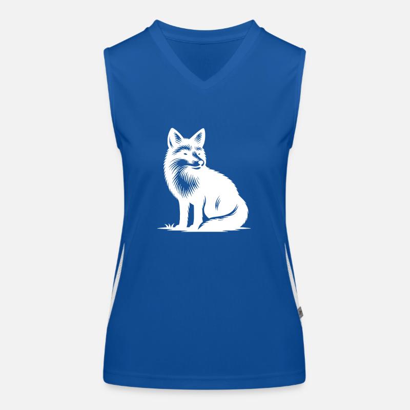 Niedlicher schlauer Fuchs Funktionelles Kontrast-Tank Top für Frauen