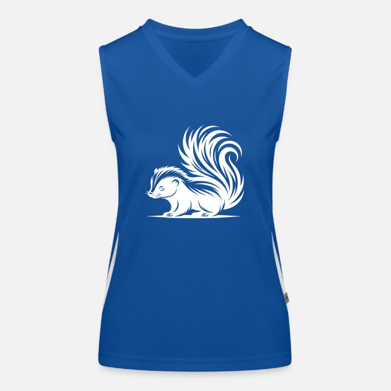 Mignon bébé mouffette câlin Débardeur respirant contrasté Femme