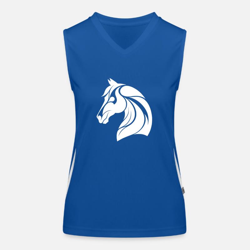 Tête de cheval élégante Débardeur respirant contrasté Femme