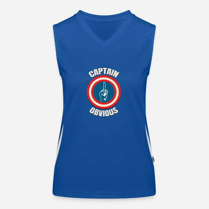 Captain Obvious Women's Functional Contrast Tank Top