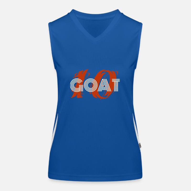 Nr. 10 Ziege Funktionelles Kontrast-Tank Top für Frauen