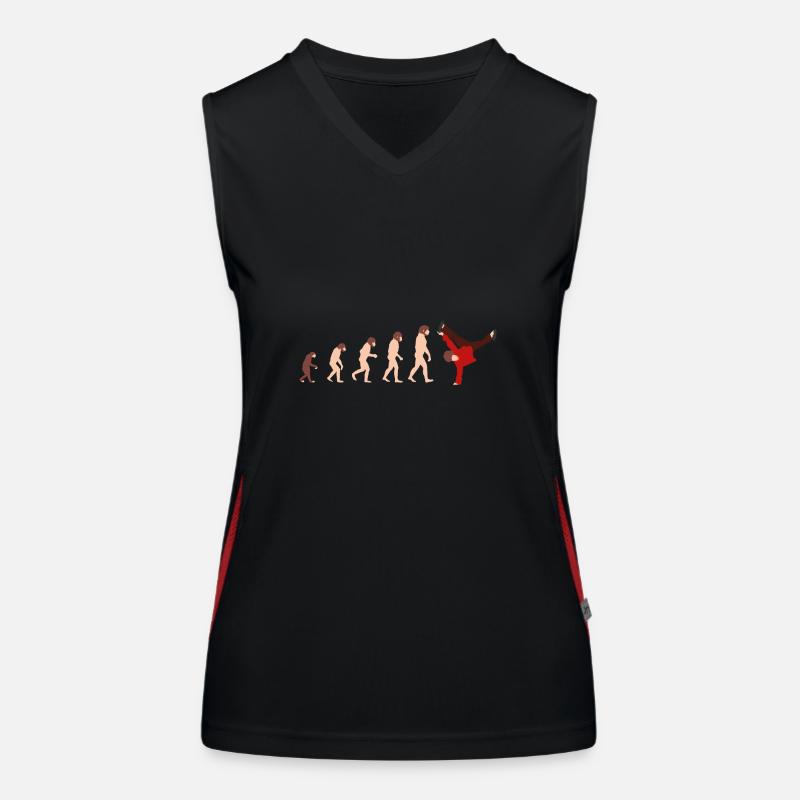 Evolution Breakdance Idée cadeau drôle Débardeur respirant contrasté Femme