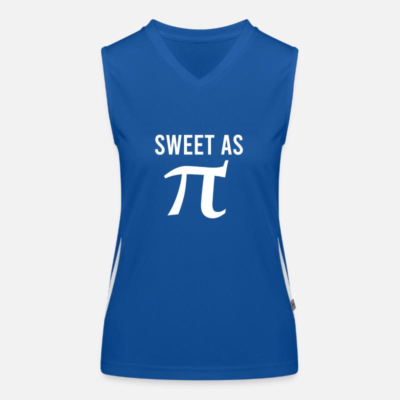 Math symbols Sweet As Pi Funny gift idea Women's Functional Contrast Tank Top