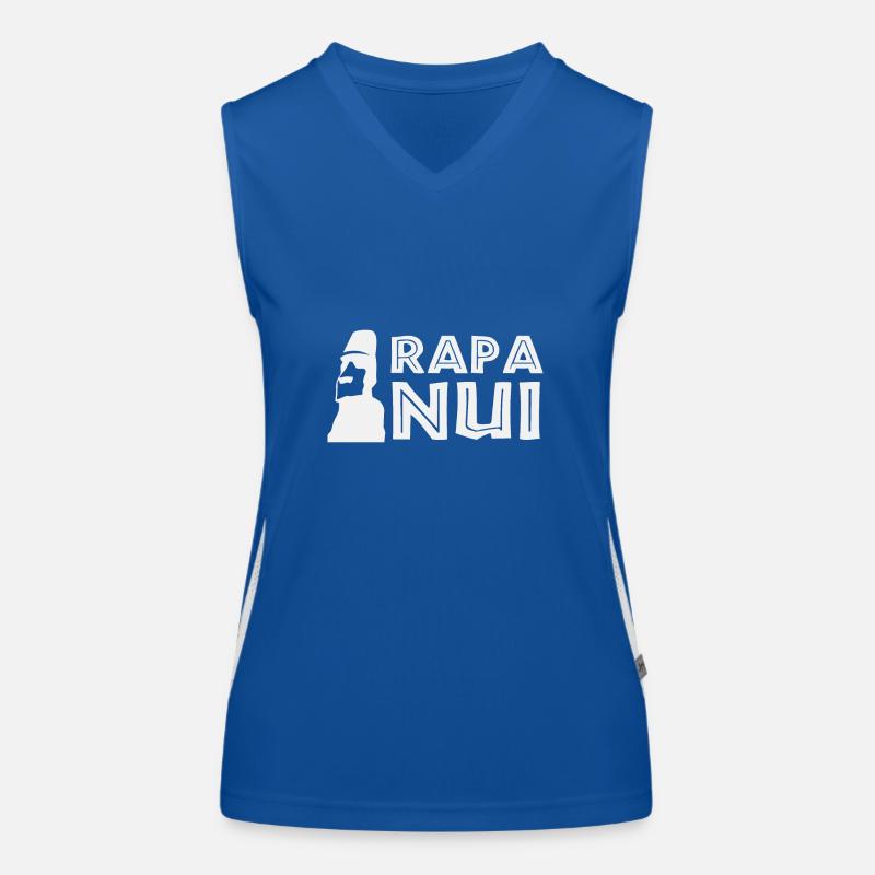 Rapa Nui Moi Easter Island Polynesia Gift Idea Women's Functional Contrast Tank Top