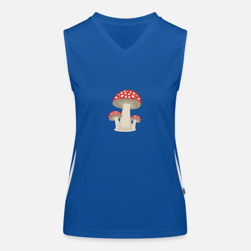 Pilz Glückspilz Wald Geschenkidee Funktionelles Kontrast-Tank Top für Frauen