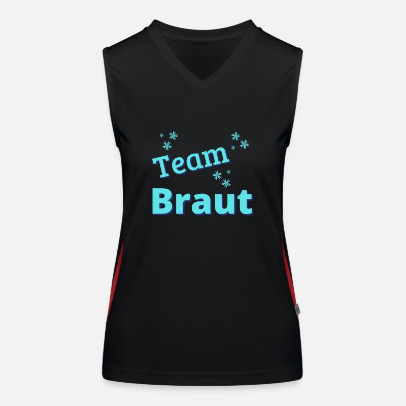Team Braut 2023 Funktionelles Kontrast-Tank Top für Frauen