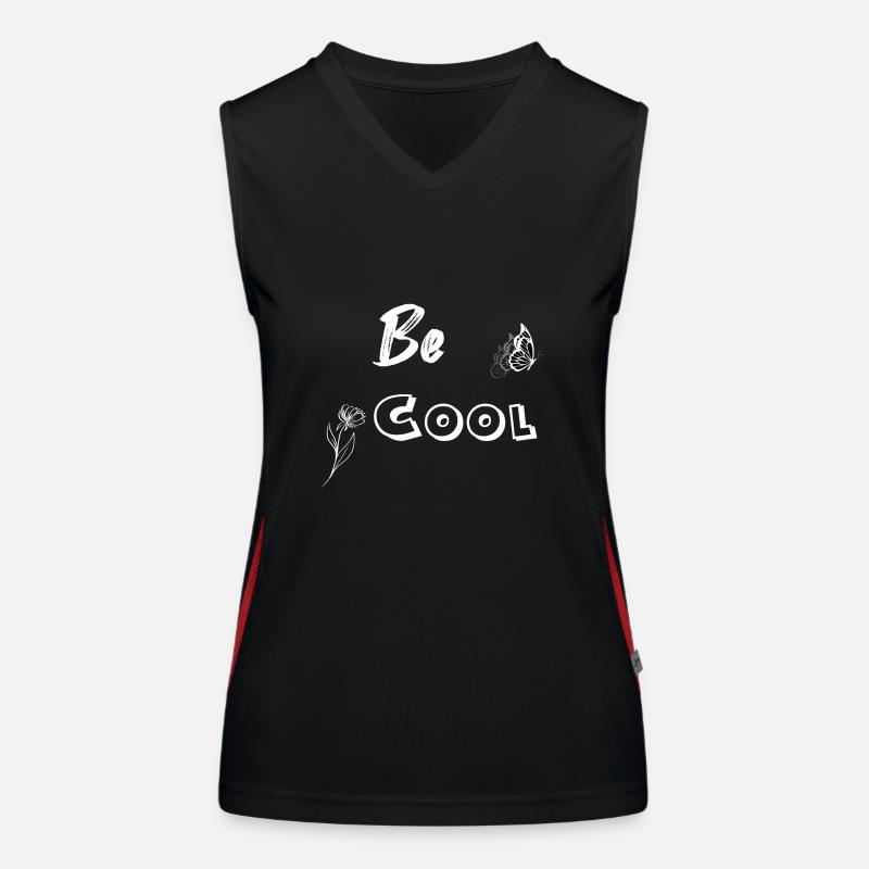 Sei cool Sois Cool Funktionelles Kontrast-Tank Top für Frauen