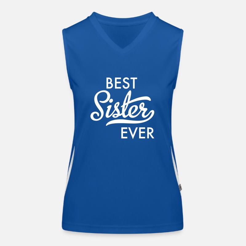 Best Sister Ever Funktionelles Kontrast-Tank Top für Frauen