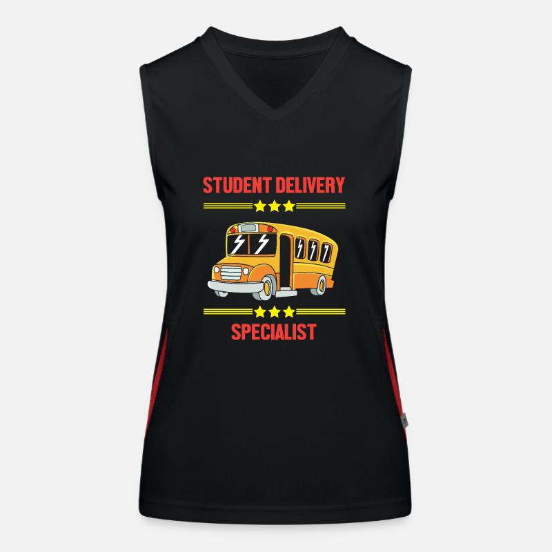 School Bus Driver School Bus Women's Functional Contrast Tank Top